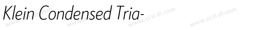 Klein Condensed Tria字体转换